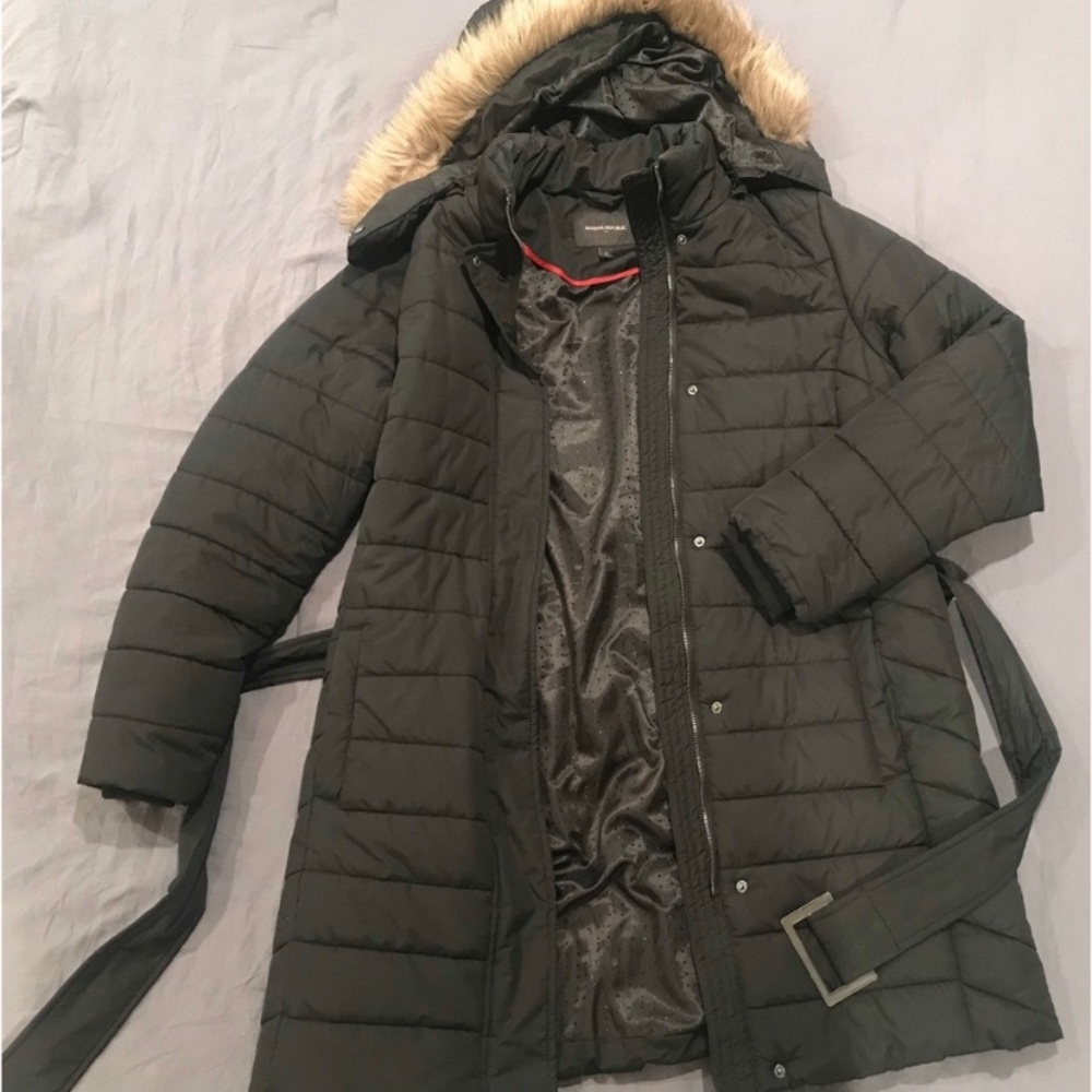 Banana Republic Puffer Coat w/ Fur Hood - Picture 4 of 8